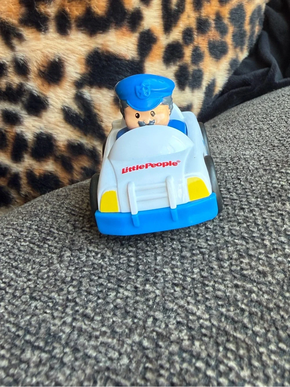 Little people fisher price wheelies police car with driver